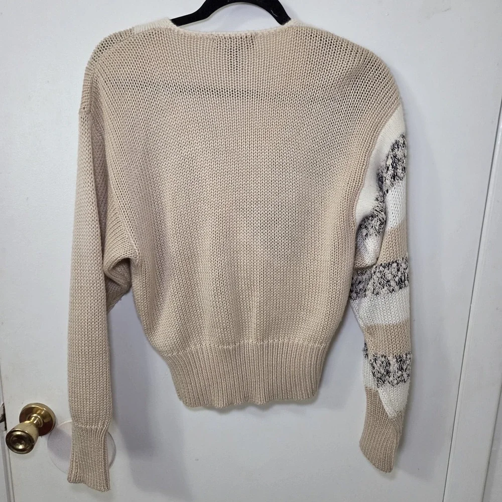 Cezanne Knit‎ Surplice Wrap Sweater Womens Medium Angora Blend